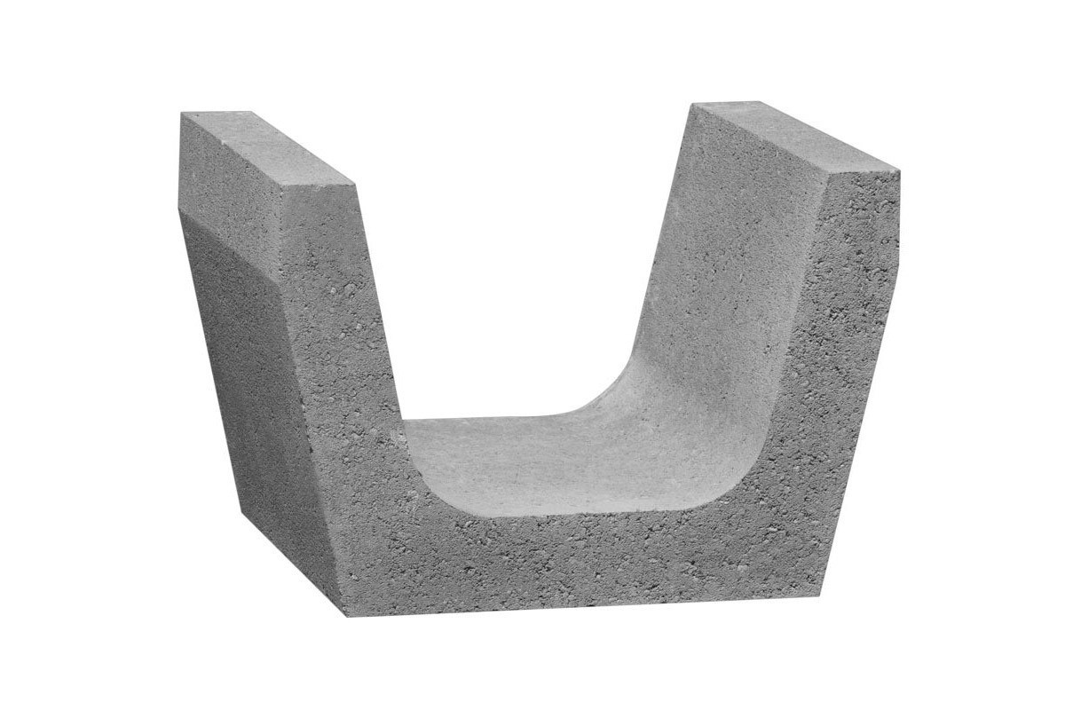 Vizelvezető folyóka - R8 előregyártott trapéz alakú beton árok