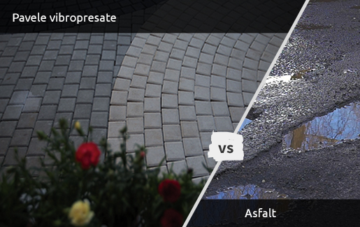 Pavele vibropresate versus asfalt