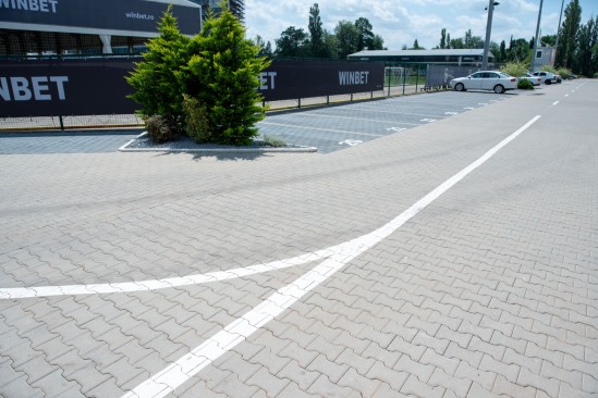 Nastase & Marica Sports Club, Bucuresti, pavele autoblocante Dublu T, Blocheti, Rigole scafa