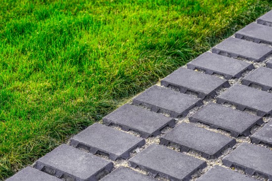Terasa curte, pavele Dreptunghi ECO, Dreptunghi D7, Focar Ronda, Palisada Siena