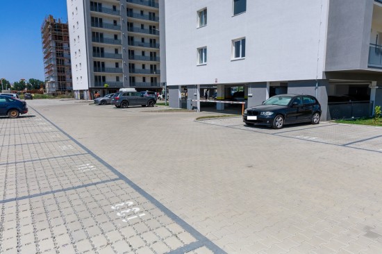 Parcare blocuri, Complex Odiseea, Sibiu, pavele Dreptunghi Dren, Dublu T T2