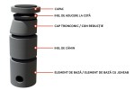 Elemente canalizare - Placi reductie camine vizitare dren fara capac