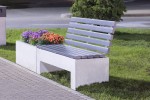Mobilier urban Citta - Banca Citta Quadra cu sezut si spatar