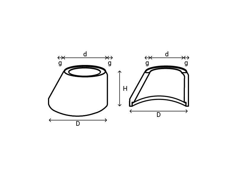 Cap tronconic diametru 1000 mm