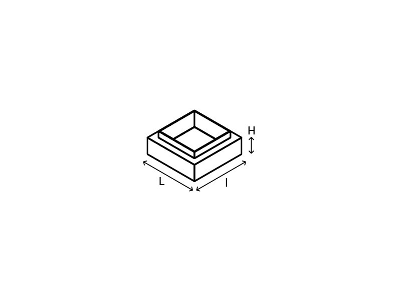 Segmente intermediare rectangulare armate